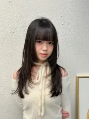 韓系層次剪作品，設計師 Nancy小寧，台北松山區KOMM hair微風店