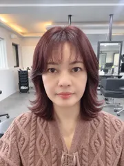 韓系翹翹頭燙及染作品，設計師 🍀妮可☘️Nico，新北林口區斯古林髮型
