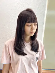 韓系層次剪 霧感髮色作品，設計師 Rudy🍼，台南中西區Ran ran 苒苒