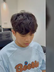 萊斯利捲作品，設計師 洋Yang，台中西屯區Goald Hair