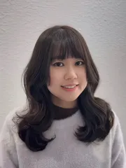 韓系鬆軟燙&柔霧冷茶棕作品，設計師 稀稀💕，台南中西區Ran Ran hair studio