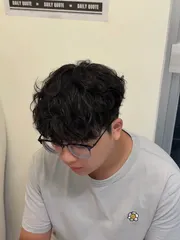 男士日系慵懶捲作品，設計師 稀稀💕，台南中西區Ran Ran hair studio