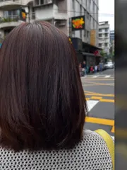 低層次鎖骨髮作品，設計師 雅新-6號設計師，台北松山區晶星髮型