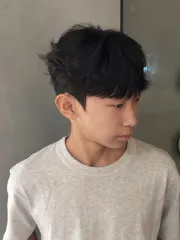 凌亂紋理燙作品，設計師 Olly歐利，台中北區The warm hair salon