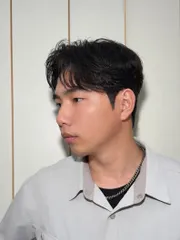 男生 韓系紋理燙作品，設計師 Olly歐利，台中北區The warm hair salon