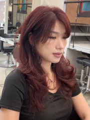 女生特殊髮色作品，設計師 Ella，基隆中正區April Hair