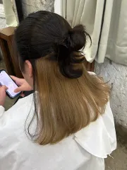 耳圈染作品，設計師 Ella，基隆仁愛區April Hair
