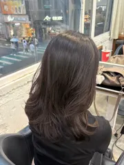 縮毛矯正+層次內彎作品，設計師 Ella，基隆中正區April Hair