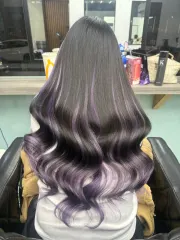 線條色系接髮作品，設計師 Lunlun，高雄新興區Fanyun hair salon