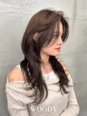 韓系層次剪裁作品，設計師 WOODY，高雄新興區HIVE HAIR中山店