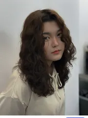 復古捲作品，設計師 Nicole 妮摳，台中北屯區2006hair salon