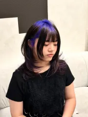 韓系層次剪、區塊染作品，設計師 AdamChen，台北大安區He:arts Taipei