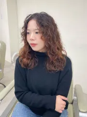 羊毛卷作品，設計師 michelle，台中南屯區Korewa hair salon(大墩店）