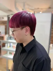 莓果紫紅作品，設計師 汪Lia🌼🎨🐻，台北中正區A'MOUR Hair Salon 171 二店