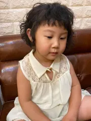 萌娃捲髮作品，設計師 Kiki，台中西屯區Ek hair salon