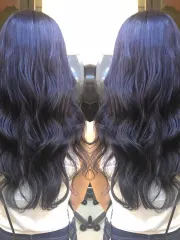 霧色系藍灰色作品，設計師 Kiki，台中西屯區Ek hair salon