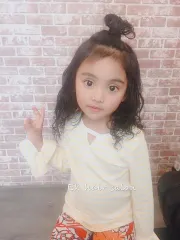 萌娃捲髮作品，設計師 Kiki，台中西屯區Ek hair salon