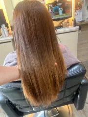 縮毛矯正作品，設計師 Kiki，台中西屯區Ek hair salon