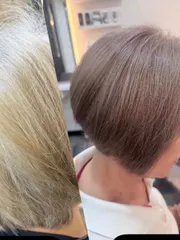 修飾白髮不只白染黑作品，設計師 Bella，高雄三民區EH Hair Salon