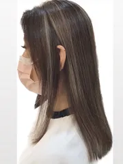 柔和光線染作品，設計師 Bella，高雄三民區EH Hair Salon