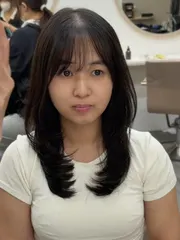 中長髮層次作品，設計師 黃米呀 (Mia)，台南中西區台南kommhair 中山店