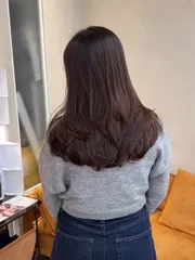 韓系層次內彎作品，設計師 Bonny，台南中西區Komm Hair 台南中山店