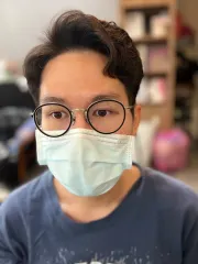 韓系燙髮作品，設計師 Yumi，台南東區玖號美髮沙龍