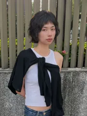 短髮波紋捲作品，設計師 TT，高雄鼓山區Round2