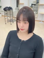 水質感燙直 + 一刀切作品，設計師 Alice，台北萬華區Root hair