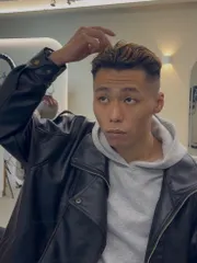 男士剪髮作品，設計師 Nina，台北大同區Fin hair