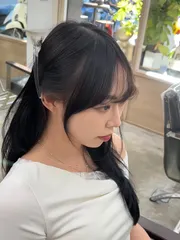 韓系小顏瀏海作品，設計師 Hannah 黑娜，新北新莊區梵古 Vango salon