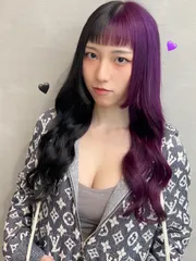 💜黑紫陰陽頭🖤