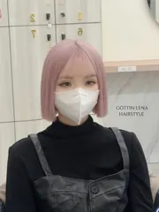 🎀草莓牛奶淺粉色🎀作品，設計師 東區接髮染髮-羊羊Lena，台北大安區GÖTTIN HAIR SALON