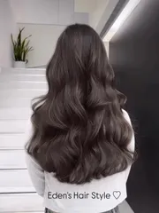 長髮、鬆軟燙、電棒燙、韓式燙髮、黑茶色