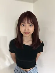 層次剪/勃艮第紅作品，設計師 Tami，新北中和區V720