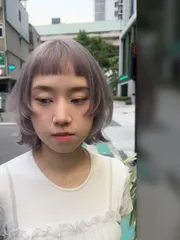 層次短髮x透明感髮色作品，設計師 DK鴨子，台北大安區尤拿禾