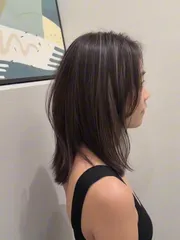 奶茶色線光染作品，設計師 DK鴨子，台北大安區尤拿禾
