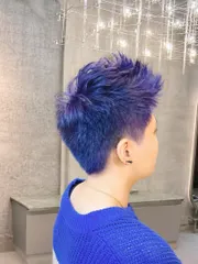 特殊色短髮作品，設計師 ELAN_VINCENT，台北大安區Alan journ'o hair.nails. makeup. design