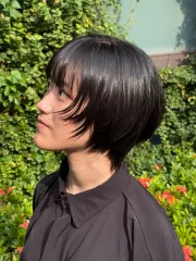 日系層次短髮作品，設計師 莎菈Sarah，台南中西區JT Hair Salon