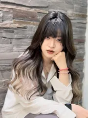 奶茶色畫染作品，設計師 莎菈Sarah，台南中西區JT Hair Salon