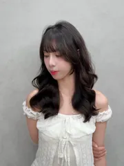 韓系氛圍燙➕小顏瀏海作品，設計師 劉Eva，台中北屯區Scoii hair 太原店