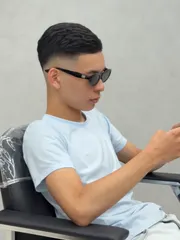 男士美式髮型作品，設計師 劉Eva，台中北屯區Scoii hair 太原店