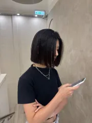 齊短髮作品，設計師 Anita，新北板橋區Holly hair板橋店