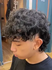 日系狼尾羊毛捲