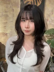 韓系層次燙作品，設計師 Yoko，桃園中壢區3percent studio