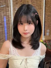 韓系層次燙作品，設計師 Yoko，桃園中壢區3percent studio