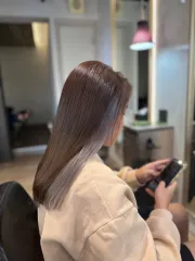區塊染作品，設計師 TINA雅婷，台南東區Mindo Hair Salon 名度髮藝