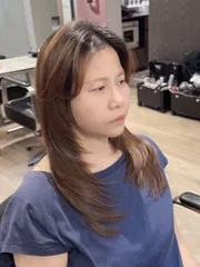 高層次羽毛剪裁作品，設計師 TINA雅婷，台南東區Mindo Hair Salon 名度髮藝