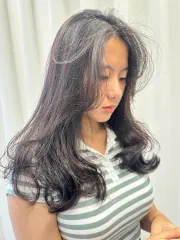韓式微捲作品，設計師 venus 麗雯，台南東區名度