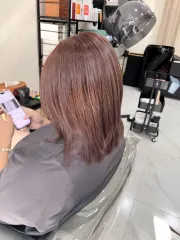 木質莓果色作品，設計師 Ecko，桃園中壢區MARA hair atelier
